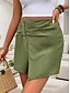 ieftine Pantaloni scurti fierbinți-Pentru femei chinez Skort Pantaloni scurți Fluture Modă Șic Stradă Scurt Talie Înaltă Simplu Confortabil Απαλό Comfortabil Micro-elastic În aer liber Stradă Trifoi Vară Fit regulat