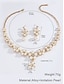 abordables Collier pour femme-ensemble de bijoux pour femmes en fausses perles et strass – collier et boucles d&#039;oreilles élégants pour mariages, fêtes et occasions spéciales