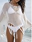 voordelige Kaftans-Dames Zwemkleding Bedekken Zwemjurk Zwempak Uitknippen Vakantie Strand Kleding Effen Lange mouw Badpakken