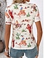 Χαμηλού Κόστους Κεντάκι Τοπ-Γυναικεία Μπλουζάκι Στάμπα Άλογο Καθημερινό Κοντομάνικο Στρογγυλή Λαιμόκοψη Κανονικά μπλουζάκια Καθημερινά Υπόλευκο Καλοκαίρι