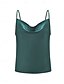 voordelige Damestanktops &amp; hemdjes-Dames Camisole Tank Top Effen Kleur Elegante Stijlvolle Mouwloze Schouder Reguliere Tops Dagelijkse Rugloos Marineblauw Groen Zomer