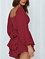 baratos Vestidos casuais brancos-Mulheres Minivestido Vestido branco Vestido A Line à moda Casual Manga lanterna Férias Diário Encontro Normal Tecido Manga Longa Decote Quadrado Preto Branco Rosa Vinho Verão Outono
