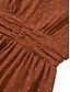 abordables Vestidos de fiesta-Mujer Vestido Midi Vestido informal Vestido de Columpio Vestido de una línea Elegante Básico Casual Vacaciones Diario Ajuste regular Plano Manga Corta Escote en Pico Verde Claro Rojo Verano Primavera