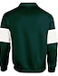 abordables Men&#039;s Rugby Polo-Hombre Rayas Polo de rugby Manga Larga Camisas de polo Camisas con cuello Casual Exterior Ropa Deportiva Impresión 3D Primavera Otoño Invierno Azul Piscina Marrón Verde Trébol