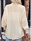 voordelige Vesten en bovenkleding-Dames Elegante Dusters Elegante jasjes Vrijetijdsjas Vakantie Straat Alledaagse kleding Zomer Lente Normaal jas Normale pasvorm Comfortabel Ademend Casual Jacks Lange mouw niet-afdrukken Effen Extra