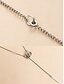 preiswerte Halskette für Damen-mehrreihige Silberkette mit Kreis- und Balkenanhänger, minimalistischer Statement-Schmuck für Frauen, perfekt für Partys, Verabredungen und den Alltag