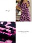 levne Šaty umění a designu-Dámské maxi šaty sundress shift šaty letní šaty streetwear sexy spadlý rukáv dovolená párty prázdniny regular fit leopardí krátký rukáv V výstřih růžové modré khaki léto jaro