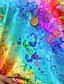 economico T-shirt Tie Dye e Gradiente-Per donna Maglietta Sfumatura Casual Manica Corta Girocollo Top Regolari Quotidiano Stampato Blu Viola Verde Arcobaleno Estate