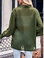 voordelige Vesten en bovenkleding-Dames Elegante Dusters Elegante jasjes Vrijetijdsjas Vakantie Straat Alledaagse kleding Zomer Lente Normaal jas Normale pasvorm Comfortabel Ademend Casual Jacks Lange mouw niet-afdrukken Effen Extra