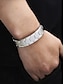 billige Menns smykker-sekskantet armbånd i rustfritt stål for menn – moderne gullfarget armbånd for uformelle og formelle anledninger