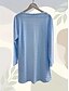 preiswerte Hemdjacken-Damen Shacket Komfortabel Gestrickt Täglich Feste Farbe Freizeitskleidung Strickjacke Standard Umlegekragen Regular Fit Langarm Oberbekleidung Himmelblau Frühling Herbst