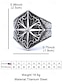 cheap Men&#039;s Jewelry-Men&#039;s Viking-Style Compass Rings – Retro Stainless Steel Jewelry for Cosplay, Daily Wear and Gifts
