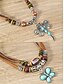 abordables Collier pour femme-Collier en cuir avec pendentif papillon vintage – bijoux en perles réglables de style bohème pour femmes et hommes, parfait pour les tenues décontractées et festives