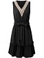 preiswerte Einfaches Kleid-Damen Mini Kleid A-Linie Kleid Sommerkleid Einfarbig Off-Shoulder Kleid Basic Lässig Urlaub Täglich Reguläre Passform Grafik Ärmellos V-Ausschnitt Schwarz Blau Grün Sommer