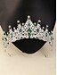 preiswerte Haarschmuck für Damen-funkelndes Diamant-Tiara-Kronen- und Halsketten-Set – vergoldeter Brautschmuck mit Ohrringen, perfekt für Hochzeiten, Festzüge und besondere Anlässe