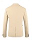 abordables Trajes de boda-Trajes de Boda de Playa de Lino para Hombre Blanco Celeste Moda Formal Verano Sólido Ajuste Entallado 3 Piezas Con Dos Botones