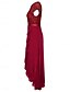 billige Simpel kjole-Kvinders Uddannelses Kjole Maxi Kjole Enkelt Farvet Prom Kjole A Line Kjole Fit And Flare Kjole Elegant Formelt Semi Bryllup Gæst Forlovelses Cocktail Fest Grafisk Uden Ærmer V Hals