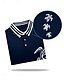 abordables Hauts-Homme T-shirt POLO bleu marine Manche Courte Top Tenue de golf Vêtements Tenues Porter des vêtements