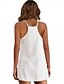 preiswerte Abschlusskleider-Damen Minikleid Weißes Kleid Abschlusskleid Freizeitkleid Unterkleid Stilvoll Lässig Urlaub Täglich Date Normale Passform Einfach Ärmellos Rundhalsausschnitt Schwarz Weiß Armeegrün Sommer Frühling