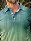 abordables Hauts-Homme T-shirt POLO Vert Manche Courte Top Tenue de golf Vêtements Tenues Porter des vêtements
