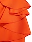 billige Kentucky-kjole-Kentucky Derby Kvinners Midi Kjole Bodycon Kjole Puffermansjett Kjole Elegant Formell Cocktail Formell Fest Bryllupsgjest Regular Fit Grafisk Kortermet V Utringning Svart Hvit Gul Rød Sommer