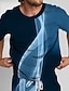 voordelige Bedrukte T-shirts voor heren-Voor heren Meetkundig Lijn 2 stuks T-shirts sets Zomer tops Korte mouw Korte broek Strakke ronde hals Sport Casual Buiten Urheilu Dagelijks 3D-afdrukken Zomer Roodborstje Rood Bruin as-gekleurde