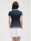 preiswerte Passender Polo-Damen Golf-Poloshirt Marinenblau Kurzarm Oberteil Damen-Golfkleidung, Kleidung, Outfits, Kleidung