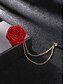 preiswerte Krawatten &amp;amp; Fliegen für Herren-Anstecknadel mit roter Rose und goldener Kette – elegantes Herren-Accessoire für Anzüge und Smokings – perfekt für Hochzeiten, formelle Veranstaltungen und besondere Anlässe