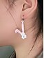 economico Orecchino da donna-orecchini da donna a forma di coniglietto pasquale 3D - grazioso design a forma di coniglietto con orecchie rosa e dettagli in diamanti, cerchio in argento sterling, gioielli divertenti e giocosi per Pasqua, abbigliamento casual ed eventi primaverili