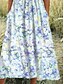 voordelige Bloemenjurk-Dames Mini Jurk Petite Jurk T Shirt Jurk Tee Jurk A-lijn Jurk Zomerjurk Vakantie Stijlvol Casual Vakantie Dagelijks Regular Fit Bloem Grafisch Korte Mouwen Ronde Hals Lichtblauw