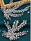 preiswerte Hochzeit ACC-Haarschmuck für Bräute aus Kristall-Strass – elegantes Kopfstück mit Blumen- und Blätterdesign für Damen – perfekt für Hochzeiten, Partys und besondere Anlässe