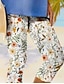 economico Stampa Floreale-Pantaloni Leggings Capri Donna Alta Elasticità Moda Streetwear Lunghezza Completa Vita Media Stampa Floreale Termico Caldo Traspirante Morbido Outdoor Quotidiano Nero Blu Blu Cielo Estate Primavera