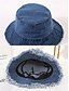 billige Damehatter-kvinners uformelle denim bøttehatt – frynsete kant, myk og komfortabel, stilig sommerlue for daglig bruk, strand og utendørsaktiviteter