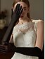 economico Guanti sposa-Guanti in pizzo lunghezza polso stile elegante  classico con colore puro guanto da matrimonio  festa