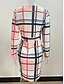 economico Abito a Strisce e Geometrico-Per donna Vestito longuette Abito a fascia Abito aderente Compleanno Abiti semi formali Da mare Giornaliero Standard Floreale Manica lunga A V Bianco e nero Nero Rosa Estate