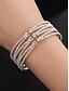 preiswerte Damenarmband-mehrlagiges Strass-Armband für Damen – eleganter Silberschmuck mit funkelnden Strasssteinen für Hochzeiten, Partys und besondere Anlässe