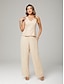 billiga Golvlängd-Jumpsuit  byxdress 3-delad mor till bruden klänning formell bröllopsgäst elegant v-neck golvlängd chiffongspets långärmad jacka klänningar med appliceringar
