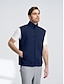 abordables Vestes-Homme Veste de golf Noir Blanche bleu marine Sans manches Vêtements d&#039;extérieur Tenue de golf Vêtements Tenues Porter des vêtements
