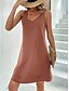 ieftine Rochie simplă-Woman&#039;s Mini Dress T Shirt Dress Tee Dress Shift Dress Slip Dress Casual Vacation Casual Daily Regular Fit Graphic Sleeveless V Neck Negru Roz Roz prăfuit Violet deschis Vară