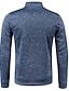 זול פולו קלאסי לגברים-בגדי ריקוד גברים חולצות פולו רבע זיפ פולו ספורט וחוץ יום יומי\קז'ואל צווארון עומד(סיני) רבע מיקוד שרוול ארוך אופנתי בסיסי צבע אחיד כיס קיץ &amp; אביב רגיל