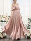 levne Šaty pro družičky-A-line šaty pro družičky v-výstřih  špagetová ramínka krátký rukáv elegantní podlahové délky chiffon s páskem  stuhou  sklady  řasením