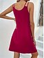 ieftine Rochie simplă-Woman&#039;s Mini Dress T Shirt Dress Tee Dress Shift Dress Slip Dress Casual Vacation Casual Daily Regular Fit Graphic Sleeveless V Neck Negru Roz Roz prăfuit Violet deschis Vară