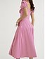abordables Vestidos de Graduación-Mujer Vestido Midi Vestido corsé Vestido de lechera Vestido con hombros descubiertos Vestido con mangas abullonadas Vacaciones Vacaciones Casual Diario Ajuste regular Graphic Manga Corta Hombros