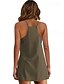 preiswerte Abschlusskleider-Damen Minikleid Weißes Kleid Abschlusskleid Freizeitkleid Unterkleid Stilvoll Lässig Urlaub Täglich Date Normale Passform Einfach Ärmellos Rundhalsausschnitt Schwarz Weiß Armeegrün Sommer Frühling