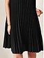 preiswerte Kleider für die Arbeit-Damen Minikleid Casual kleid Sweatkleid Basic Brautkleider schlicht Urlaub Täglich Regular Fit Glatt Kurzarm Rundhalsausschnitt Schwarz Braun Grün Sommer
