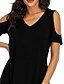ieftine Rochie simplă-Rochie mini pentru femei Rochie înfășurată Rochie tip T-shirt Rochie tip Tee Rochie de culoare solidă Rochie tip shift Rochie Off The Shoulder Casual Vacanță Casual Zilnică Ajustare regulată Grafic