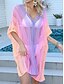 cheap Beach Dresses-Women&#039;s Swimsuits Cover Up Swim Dress Swimsuit Cut Out Vacation Beach Wear Ombre V Neck Long Sleeve Bathing Suits