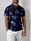 abordables Hauts-Homme T-shirt POLO Bleu Manche Courte Top Tenue de golf Vêtements Tenues Porter des vêtements