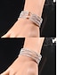 preiswerte Damenarmband-mehrlagiges Strass-Armband für Damen – eleganter Silberschmuck mit funkelnden Strasssteinen für Hochzeiten, Partys und besondere Anlässe