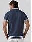 abordables Hauts-Homme T-shirt POLO bleu marine Manche Courte Top Tenue de golf Vêtements Tenues Porter des vêtements